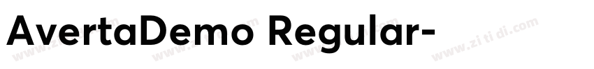 AvertaDemo Regular字体转换